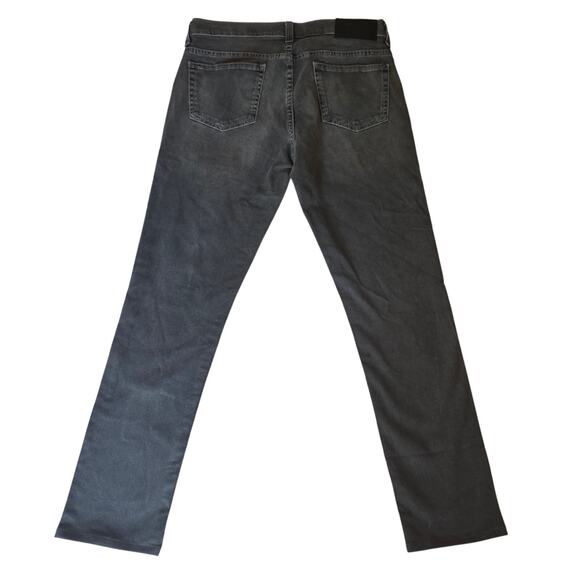 Fidelity Torino Gray Black Straight Leg Slim Fit Jeans Size 33 Men Classic - Picture 2 of 8